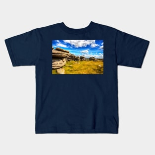 Dartmoor Tor, National Park, Devon, UK Kids T-Shirt